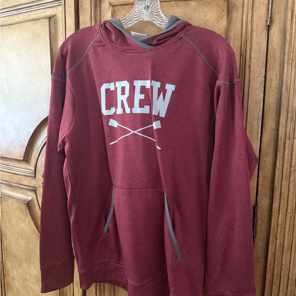 Men's Maroon Crew Hoodie